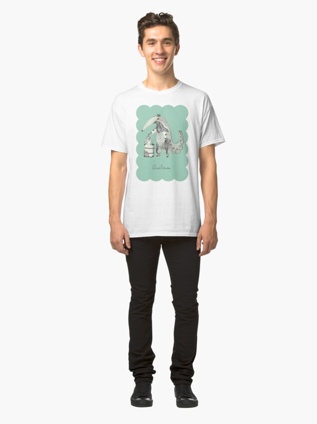 Alternate view of Beginning on your journey - Giant Anteater - Green Classic T-Shirt