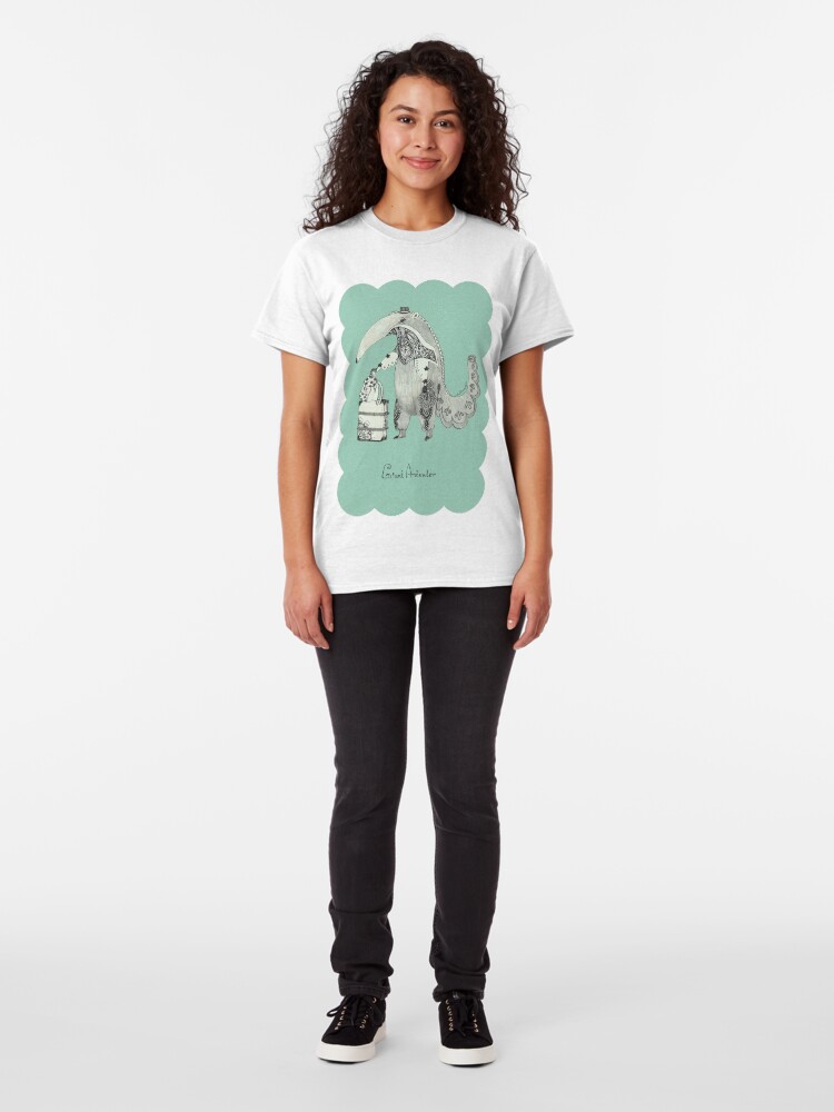 Alternate view of Beginning on your journey - Giant Anteater - Green Classic T-Shirt