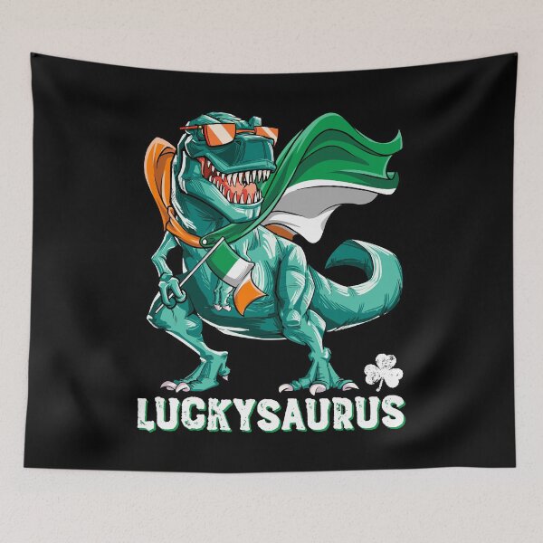 Item preview, Luckysaurus Dinosaur T rex St Patricks Day T Shirt For Boys Girls Kids Men Women designed and sold by LiqueGifts.