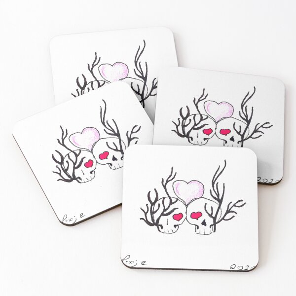 Item preview, Two Skulls In Love designed and sold by PixieMoons.