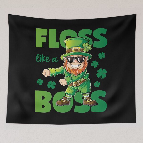 Item preview, Floss Like a Boss Leprechaun St Patricks Day T Shirt For Boys Girls Kids Men Women designed and sold by LiqueGifts.