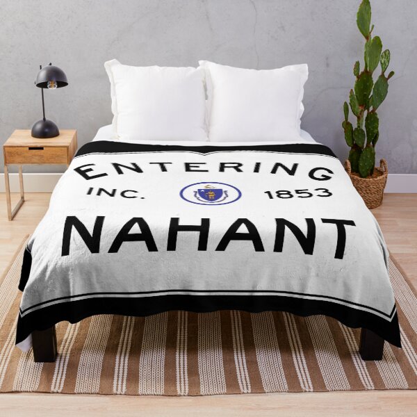 Item preview, Entering Nahant Massachusetts - Commonwealth of Massachusetts Road Sign designed and sold by NewNomads.
