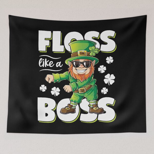 Item preview, Floss Like a Boss Leprechaun St Patricks Day T Shirt For Boys Girls Kids Men Women designed and sold by LiqueGifts.