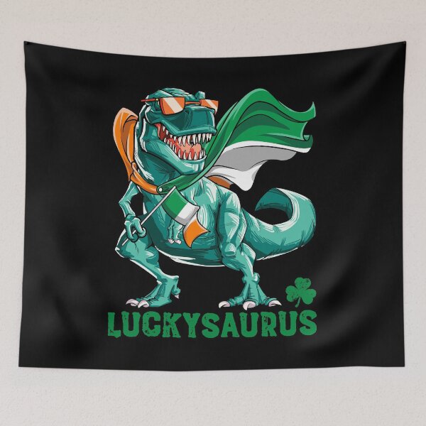 Item preview, Luckysaurus Dinosaur T rex St Patricks Day T Shirt For Boys Girls Kids Men Women designed and sold by LiqueGifts.