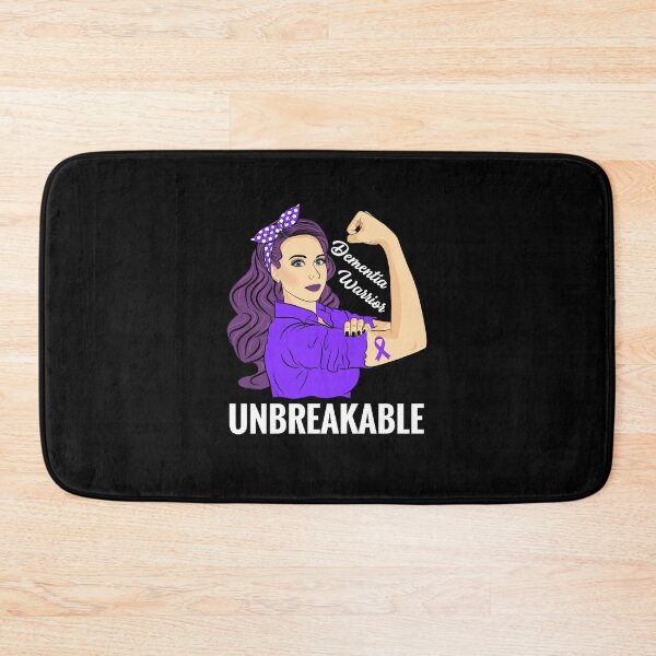 Item preview, Dementia Alzheimer's Awareness Warrior Unbreakable Support designed and sold by ZNOVANNA.