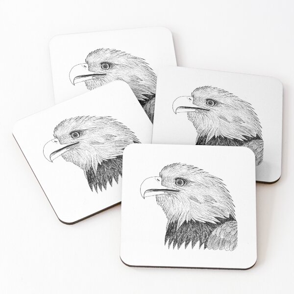 Item preview, Hand drawn Bald eagle (pen and ink) designed and sold by jitkaegressy.