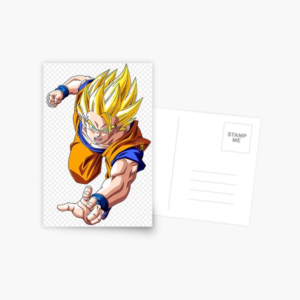 Dragon Ball Xenoverse Postcards Redbubble - ssgss goku dbz gi roblox