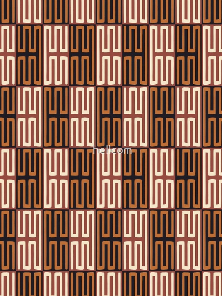 Thumbnail 4 of 4, iPhone Case, African Kuba Pattern 2 designed and sold by hellcom.