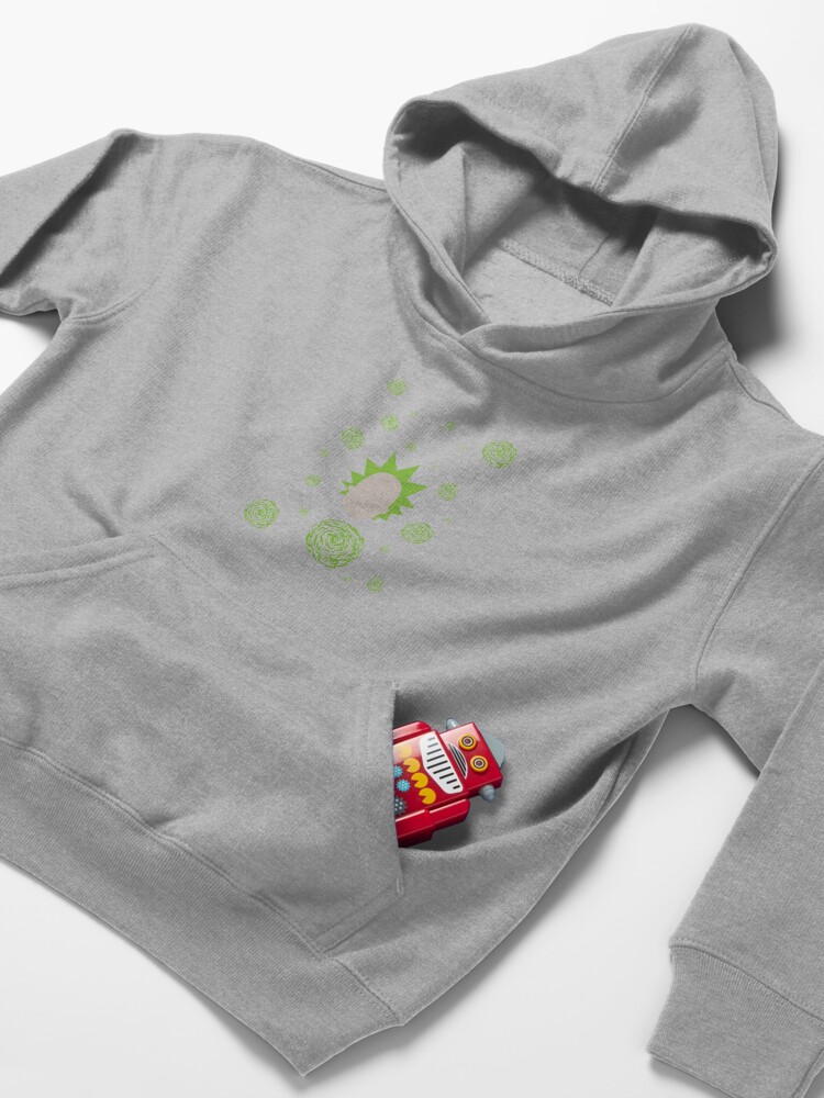 Alternate view of Rick and Morty - Rick Sanchez Pattern Kids Pullover Hoodie