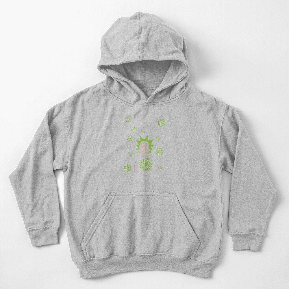 Rick and Morty - Rick Sanchez Pattern Kids Pullover Hoodie