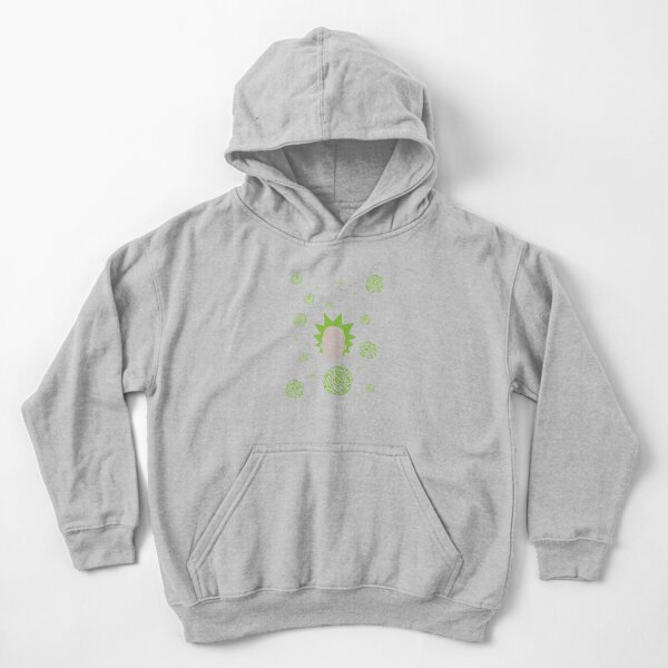 Rick and Morty - Rick Sanchez Pattern Kids Pullover Hoodie