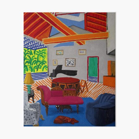 David Hockney Interior Art Board Print