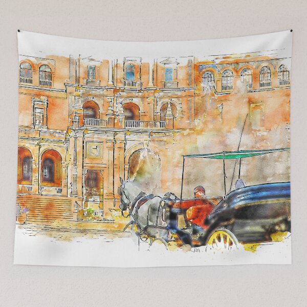 Item preview, Plaza de Espana, Seville designed and sold by AM FineArtPrints.