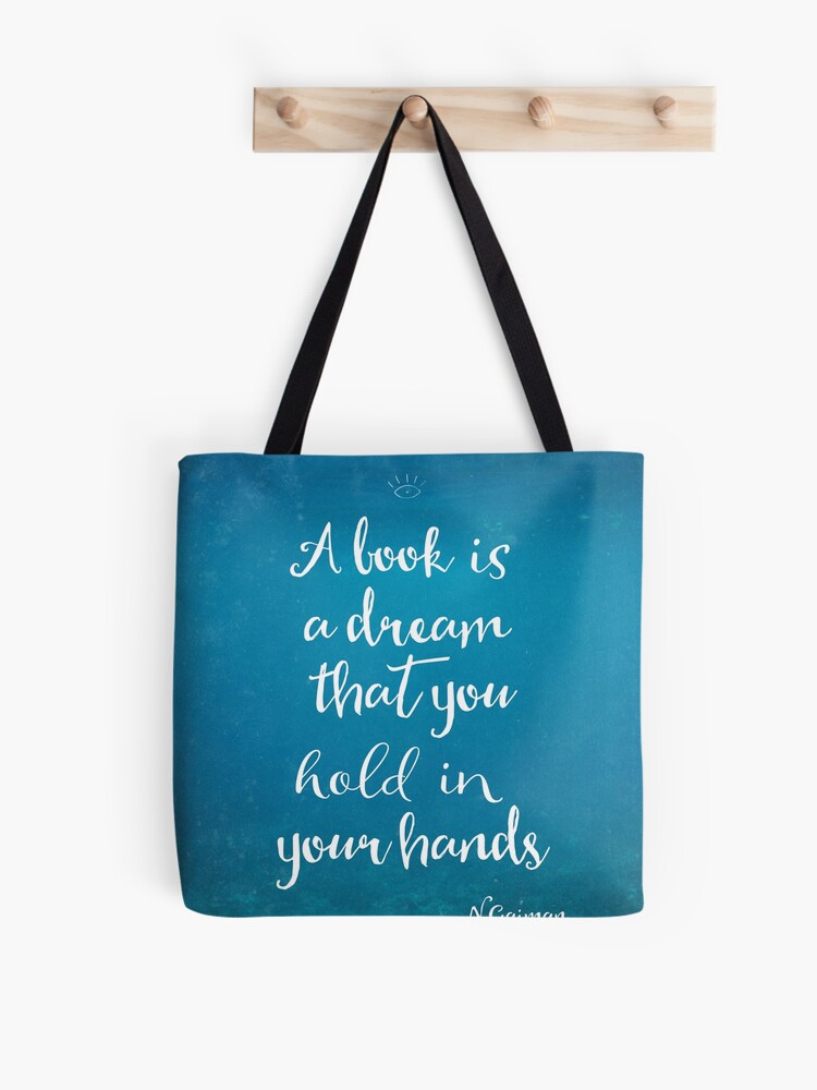 Tote Bag Neil Gaiman Citation Sous L Eau Par Pranatheory Redbubble