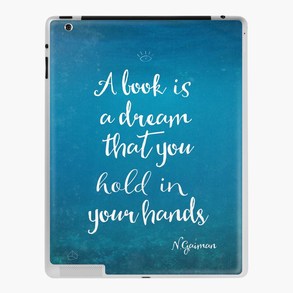 Coque Et Skin Adhesive Ipad Neil Gaiman Citation Sous L Eau Par Pranatheory Redbubble