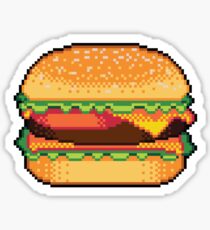 Pixel Burger Sticker