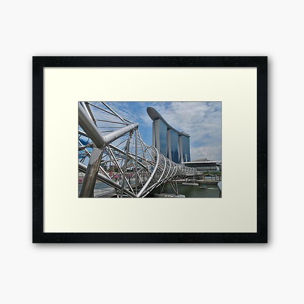 The Helix Bridge 2 Framed Art Print