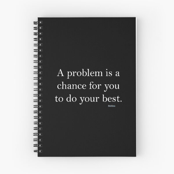 Item preview, A problem is a chance...Duke Ellington. Positive, Motivational Quotes. Spiritual, Awareness, Quotes. Own it. Wear it. Bohimo designed and sold by Bohimo.