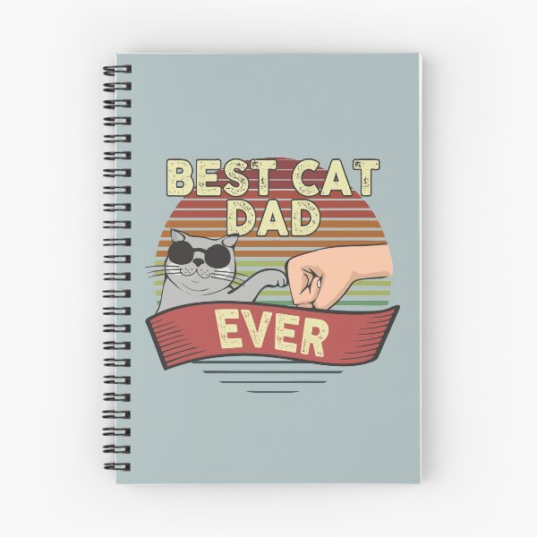Item preview, Best Cat Dad Ever Vintage Style Funny Cat in Sunglasses Fist Bump Human Hand designed and sold by alenaz.