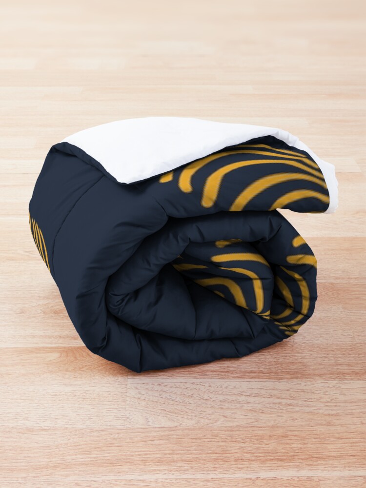 Alternate view of Navy blue art deco pattern Comforter