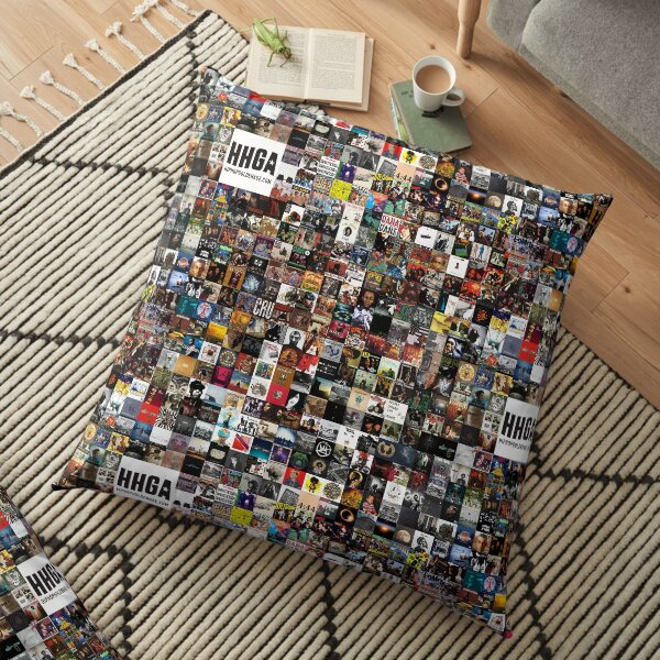 BEST HIP HOP ALBUMS 1980 - 2019 Floor Pillow