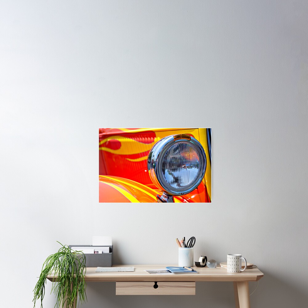 One Flaming Headlight Poster