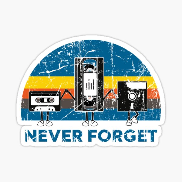 Item preview, Never Forget | Vintage Retro Graphic Design | Computer Floppy Disks Cassette | Cool Gifts designed and sold by DiM Store.