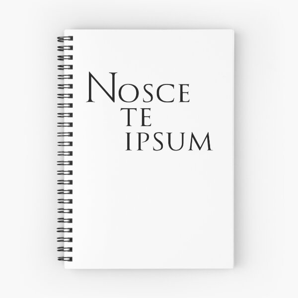 Item preview, KNOW THYSELF, phrase in Latin designed and sold by Espirius.