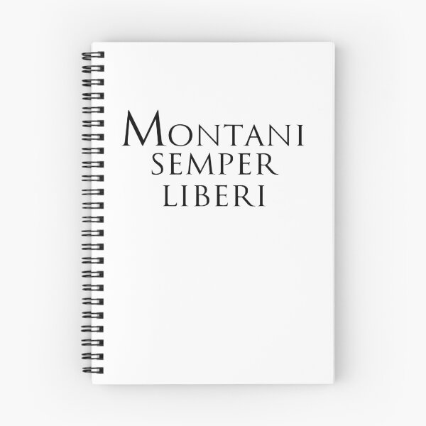 Item preview, MOUNTAINEERS ARE ALWAYS FREE, phrase in Latin designed and sold by Espirius.