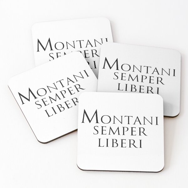 Item preview, MOUNTAINEERS ARE ALWAYS FREE, phrase in Latin designed and sold by Espirius.
