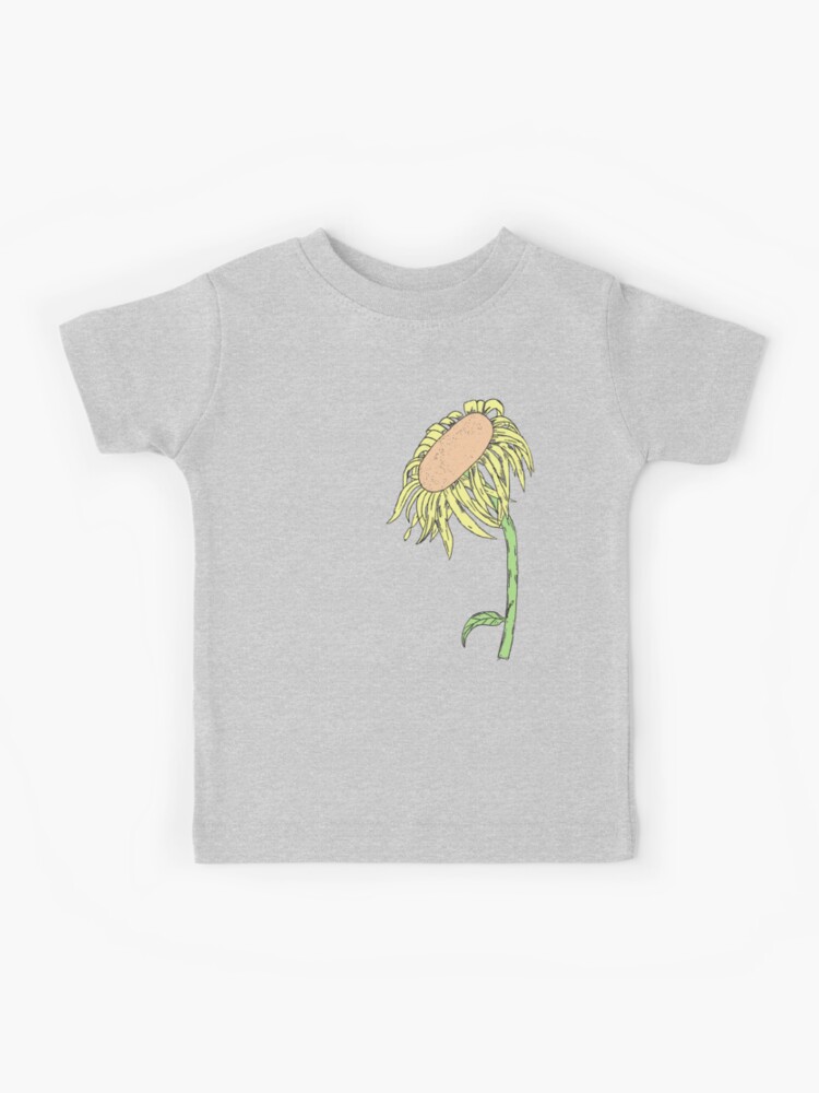 Camiseta para niños «Girasol marchito - Dibujo lineal original» de  Chadan6677 | Redbubble