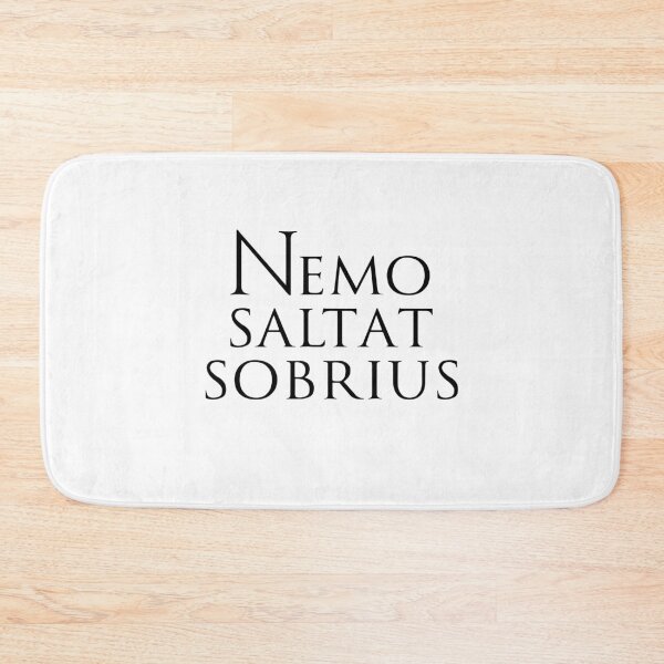 Item preview, NOBODY DANCES SOBER phrase in Latin designed and sold by Espirius.