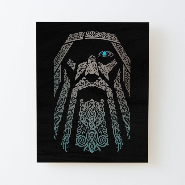 ODIN Aufgezogener Druck auf Holz
