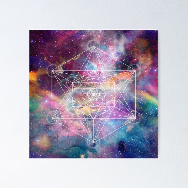 Item preview, Watercolor and nebula sacred geometry  designed and sold by InovArtS.