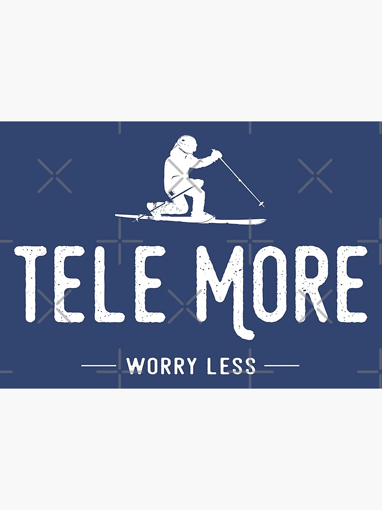 Thumbnail 3 of 3, Poster, Tele More Worry Less designed and sold by Esskay Designs.