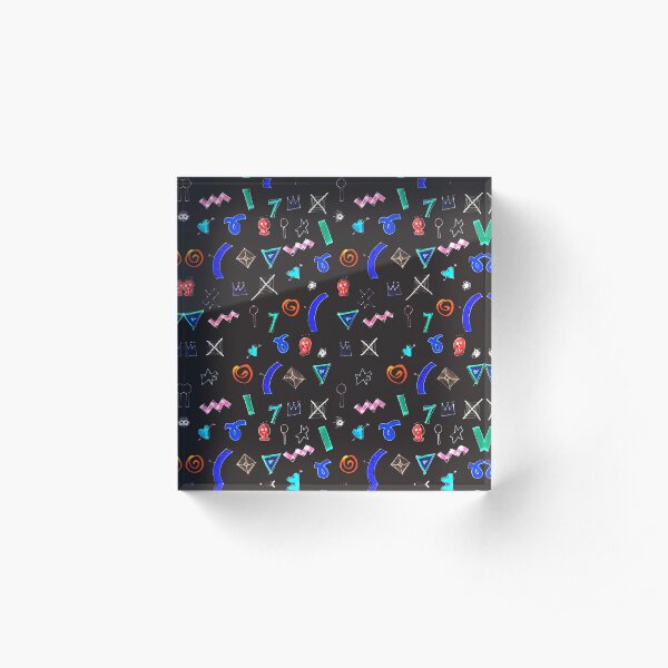 Motif dark Acrylic Block