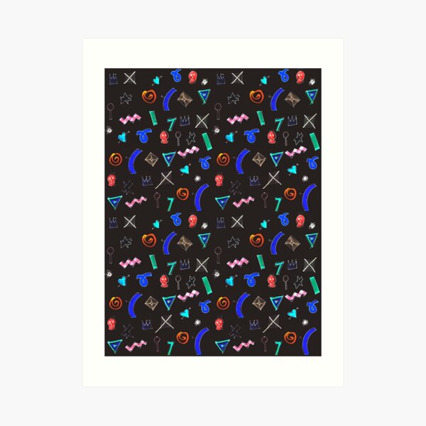 Motif dark Art Print