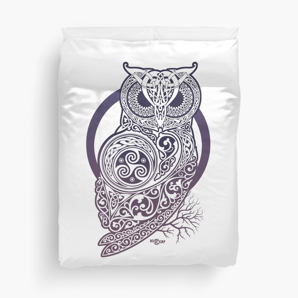 CELTIC OWL Duvet Cover