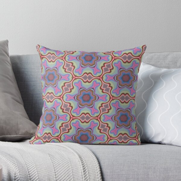 Sky Bloom Throw Pillow