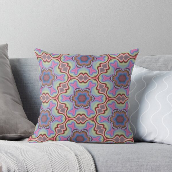 Sky Bloom Throw Pillow