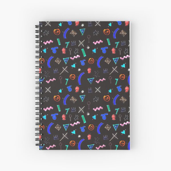 Motif dark Spiral Notebook