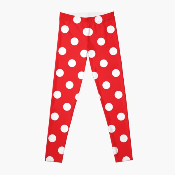 Red & White Polka Dot Leggings