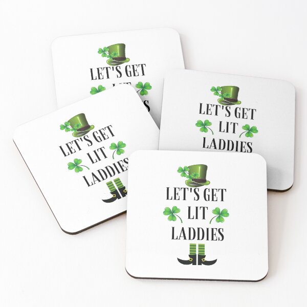 Item preview, Let's get Lit Laddies White / Funny St. Patrick's Day  designed and sold by RivalUnchanined.