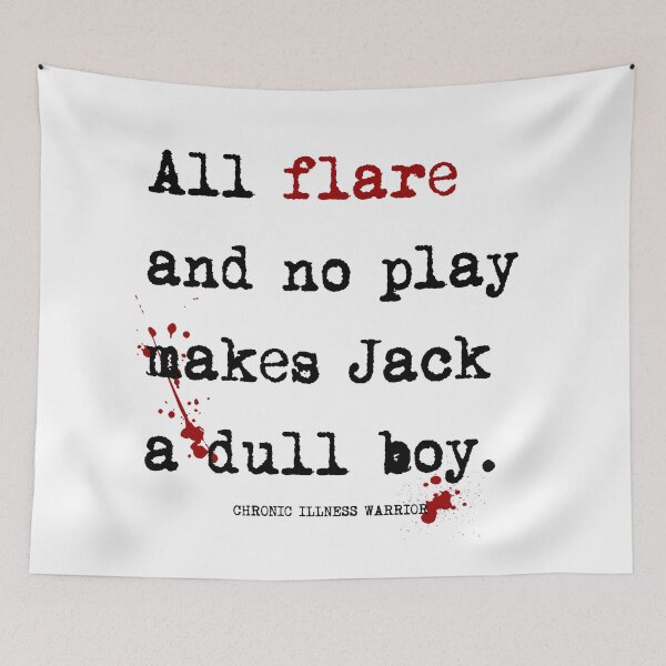 Item preview, "All FLARE and no play..." designed and sold by spoonie-species.