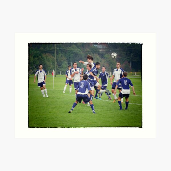 Defending The Goal Art Print