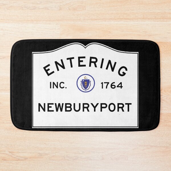 Item preview, Entering Newburyport Massachusetts - Commonwealth of Massachusetts Road Sign designed and sold by NewNomads.