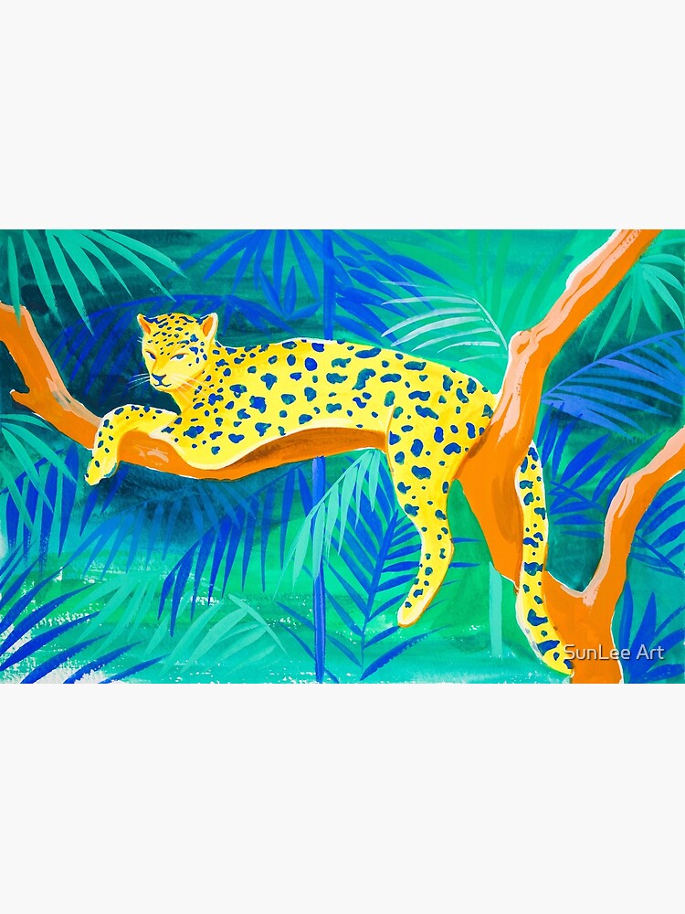 Leopard on Tree by sunleeart