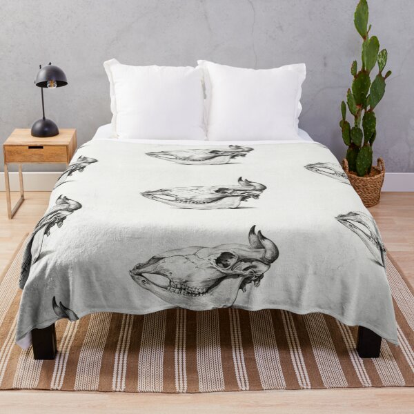 Item preview,  Bovine skull illustration designed and sold by Vintage Designs +.