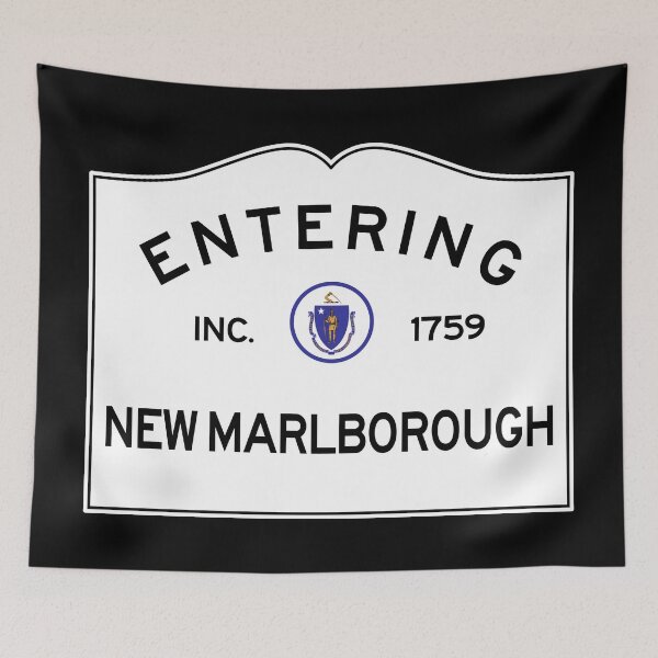 Item preview, Entering New Marlborough Massachusetts - Commonwealth of Massachusetts Road Sign  designed and sold by NewNomads.