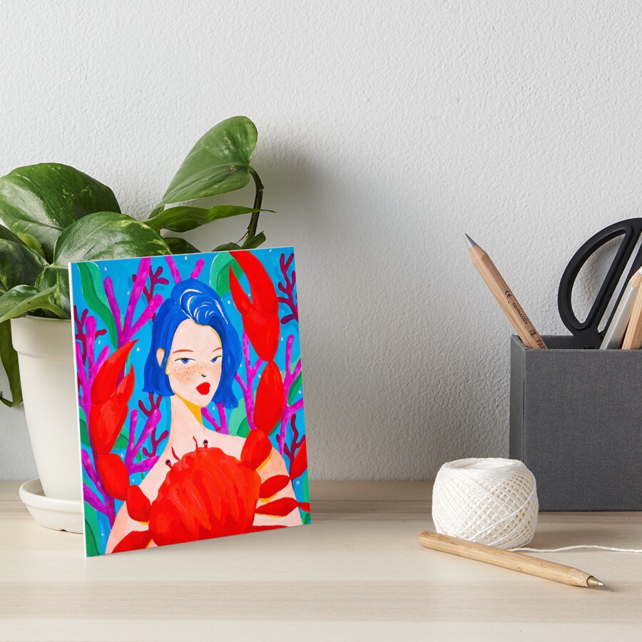 Cancer Sign Art Board Print